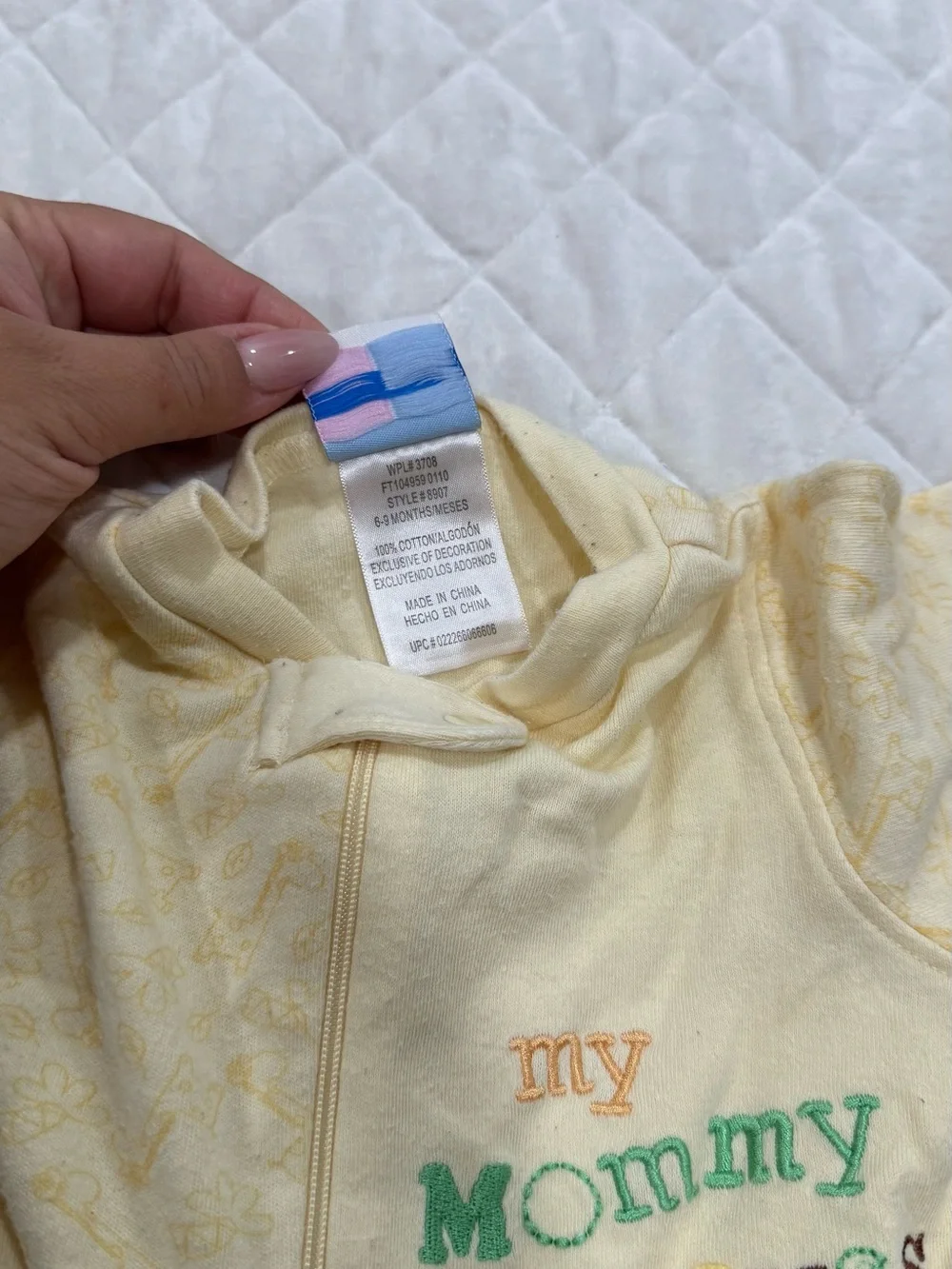 Yellow Giraffe Footed One-Piece for Baby — 